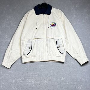 Vintage Walt Disney World Jacket Vacation Club Member Men’ Small  White & Blue